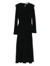 Vivetta Lace-trimmed Collar Maxi Dress In Black