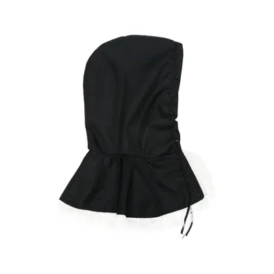 Vivetta Lace-trim Hood In Black