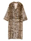 Vivetta Leopard-print Coat In Brown