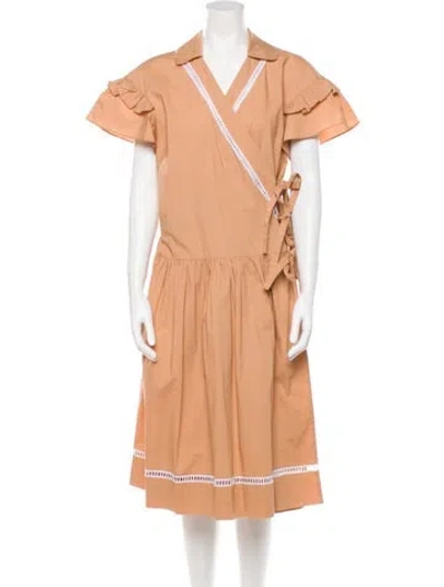 Pre-owned Vivetta Midi Length Dress In Neutral