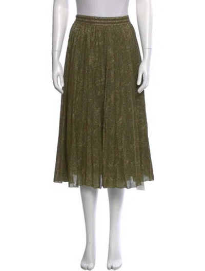 Pre-owned Vivetta Midi Length Skirt In Green