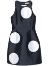 Vivetta Mikado Mini Dress In Blue