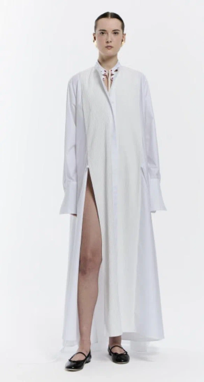 Vivetta Mini Chemisier Dress For Spring/summer 2026 In Bianco Ottico