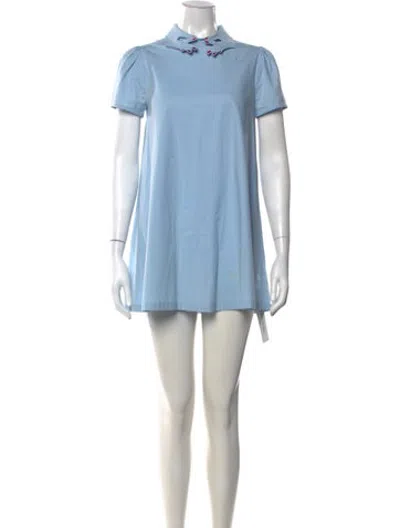 Pre-owned Vivetta Mini Dress In Blue