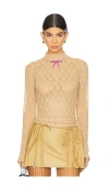 Vivetta Mock Turtleneck In Nude