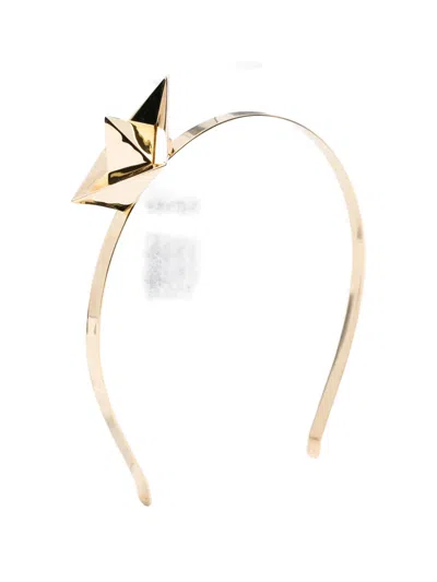 Vivetta Origami Boat Hairband In Gold