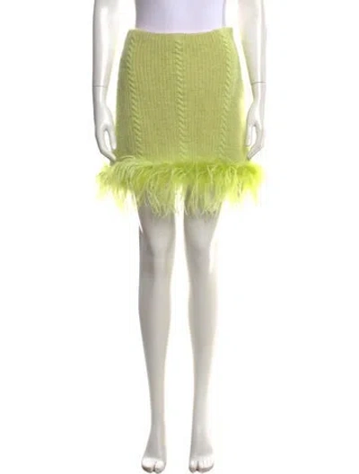 Pre-owned Vivetta Patterned Mini Skirt W/ Tags In Green