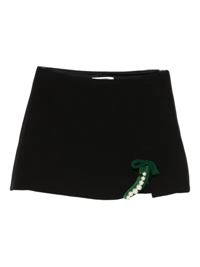 VIVETTA PEARL-EMBELLISHED STRAIGHT SKIRT