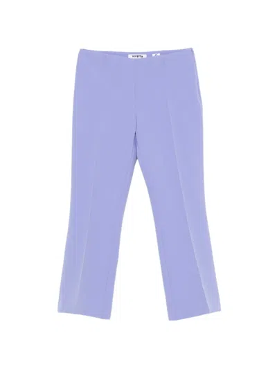 Vivetta Pintuck Trousers In Purple