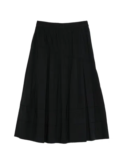 Vivetta Pleated Midi Skirt In Black