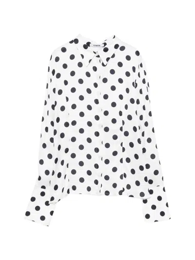 Vivetta Polka Dot Shirt In White