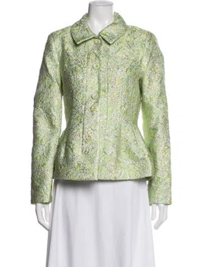 Pre-owned Vivetta Printed Blazer W/ Tags In Green