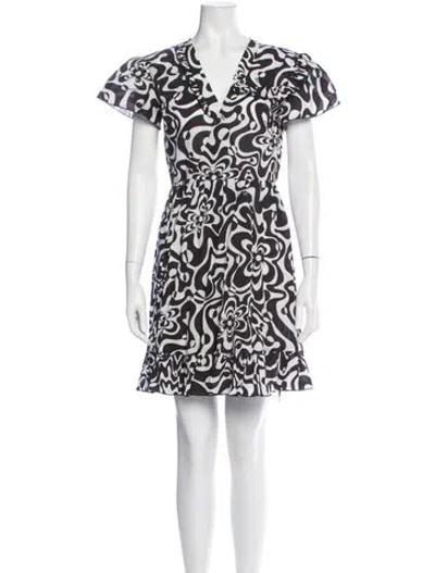 Pre-owned Vivetta Printed Mini Dress In Multi