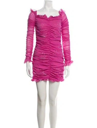 Pre-owned Vivetta Printed Mini Dress W/ Tags In Pink