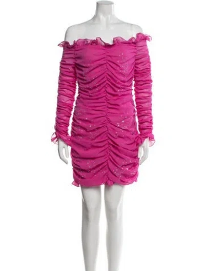 Pre-owned Vivetta Printed Mini Dress W/ Tags In Pink