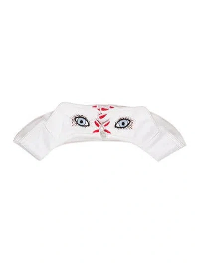 Pre-owned Vivetta Printed Scarf In White