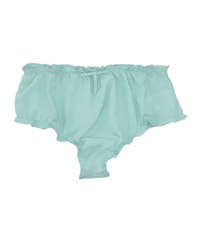 Vivetta Ruffled Bow Briefs In Blue