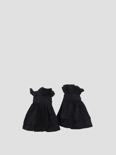 Vivetta Ruffled Cuffs In Black