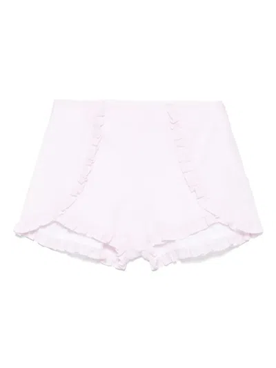 Vivetta Ruffled-trim Shorts In Multicolor