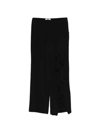 Vivetta Ruffled Trousers In Black