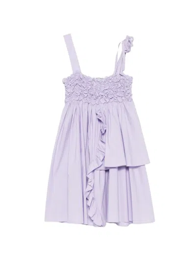 Vivetta Ruffle-details Mini Dress In Purple