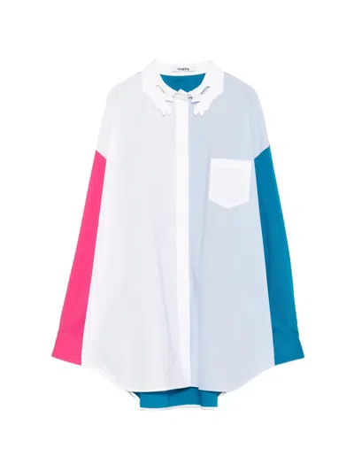 Vivetta Scalloped Pocket Shirt In Multi