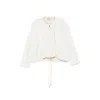 Vivetta Sequin Zip Jacket In White