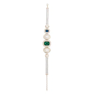 VIVETTA SILVER  GREEN NECKLACES