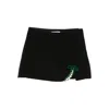 Vivetta Pearl-embellished Straight Skirt In Black