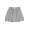 Vivetta Balloon-hem Mini Skirt In Gray