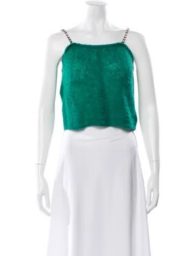 Pre-owned Vivetta Square Neckline Sleeveless Crop Top W/ Tags In White