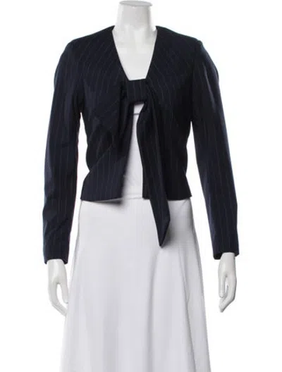 Pre-owned Vivetta Striped Jacket W/ Tags In Blue