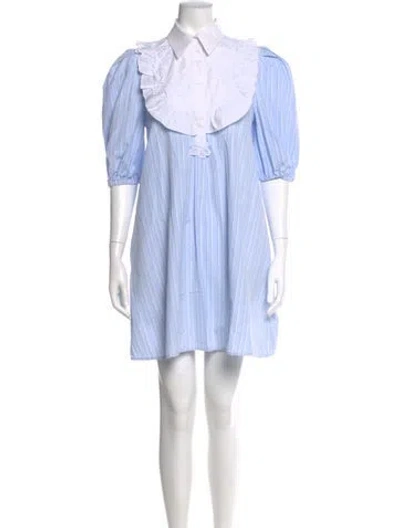 Pre-owned Vivetta Striped Mini Dress In Multi