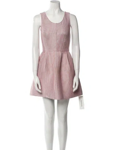 Pre-owned Vivetta Striped Mini Dress In Pink