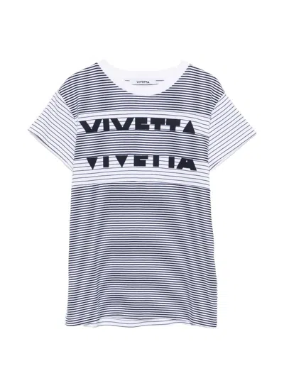 Vivetta Striped T-shirt In White