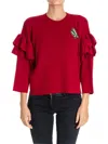 Vivetta Ribe Sweatshirt In Rojo