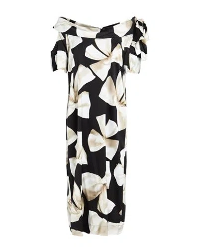 Vivetta Sustainable Woman Midi Dress Black Size 10 Viscose, Elastane
