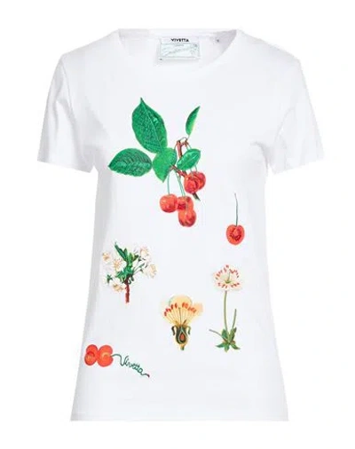 Vivetta Sustainable Woman T-shirt White Size L Organic Cotton