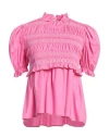 Vivetta Sustainable Woman Top Pink Size 2 Cotton, Elastane, Polyester