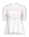 Vivetta Sustainable Woman Top White Size 12 Cotton, Elastane, Polyester In White