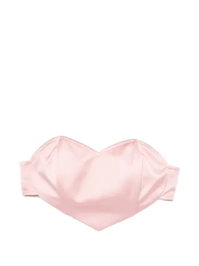 Vivetta Sweetheart-neck Strapless Top In Pink
