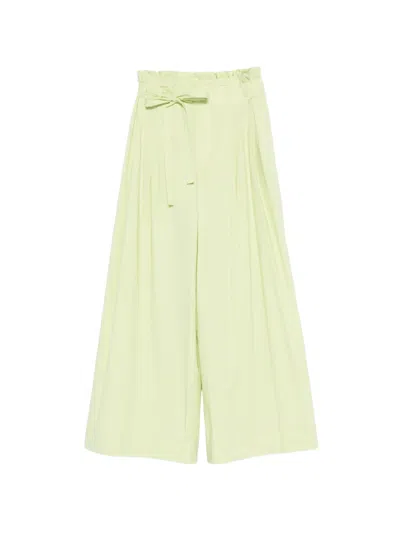 Vivetta Tie-waist Trousers In Green