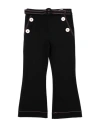Vivetta Toddler Girl Pants Black Size 6 Viscose, Polyamide, Elastane In Black