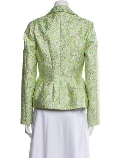 Pre-owned Vivetta Tweed Pattern Evening Jacket W/ Tags In Green