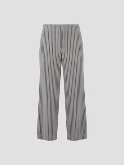 Vivetta Ully Pleated Wide-leg Trousers In Gray