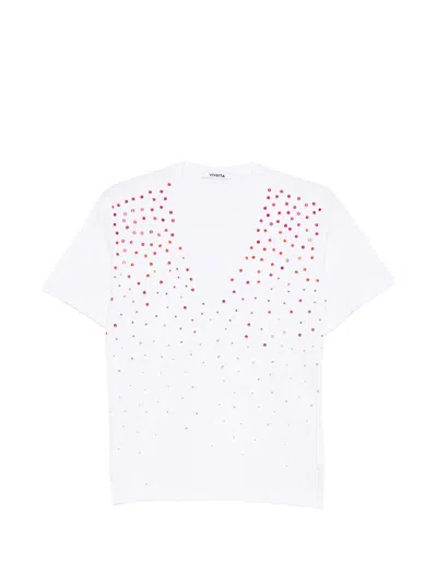 Vivetta V-neck T-shirt In White
