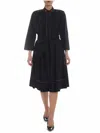 Vivetta Black Parma Bell Dress In Negro