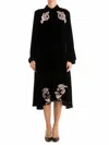 Vivetta Velvet Dress In Black