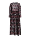 Vivetta Woman Maxi Dress Black Size 2 Viscose In Black