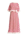 Vivetta Woman Maxi Dress Red Size 4 Viscose, Silk